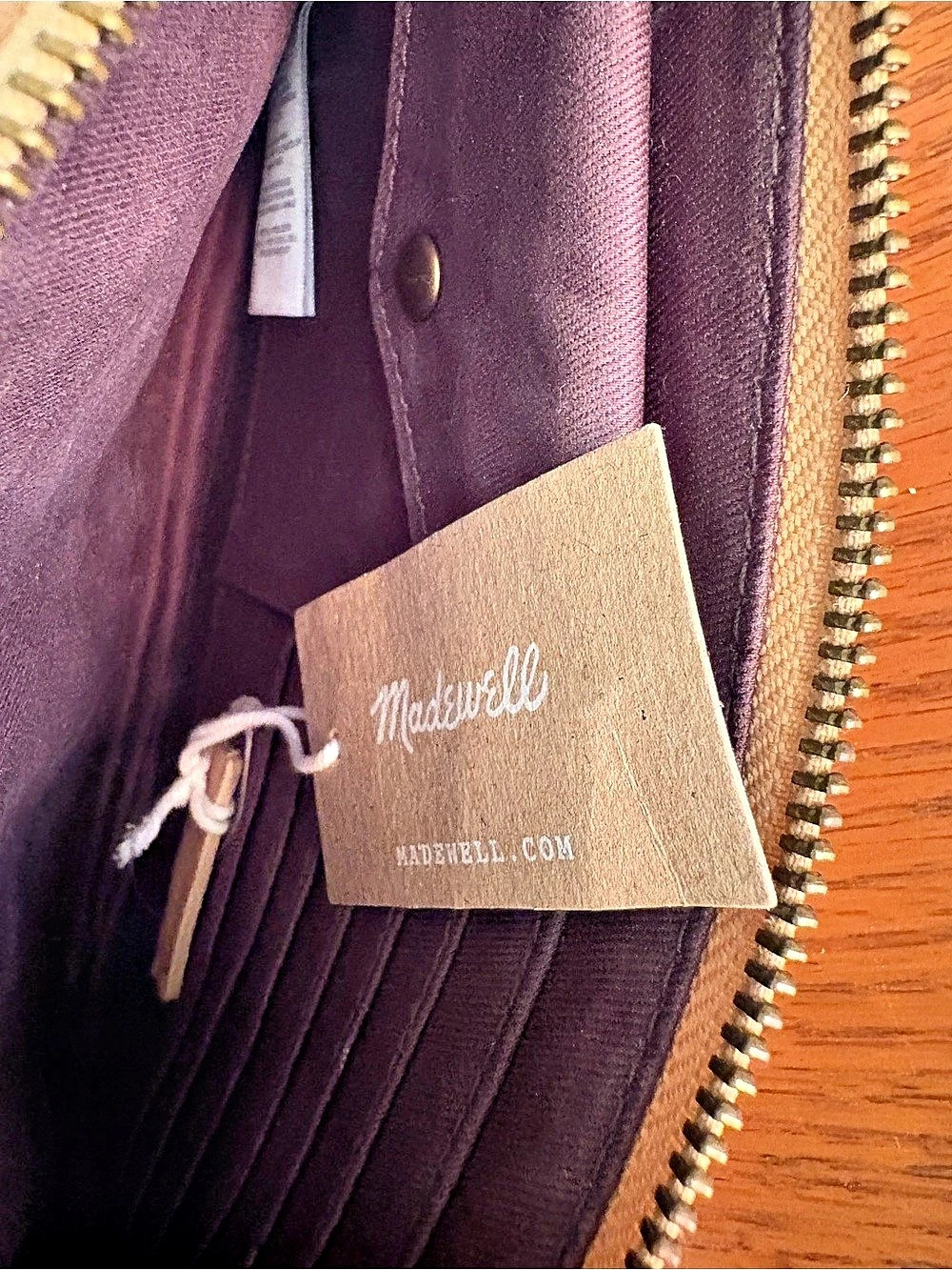 Madewell The Leather Pouch Wallet Wristlet Pouch